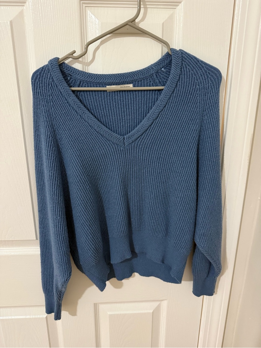 Pull & Bear Brioche Stitch V-Neck Jumper